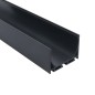 FULLWAT - ECOXG-50S-2-NG. Aluminum profile  for surface mounting. Black.  2000mm