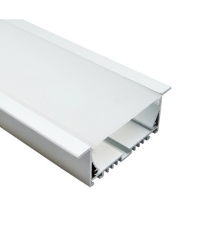 FULLWAT - ECOXG-70E-2. Perfil de aluminio empotrable anodizado - 2000mm - IP40