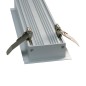 FULLWAT - ECOXG-70E-2. Aluminum profile  for recessed mounting. Anodized.  2000mm
