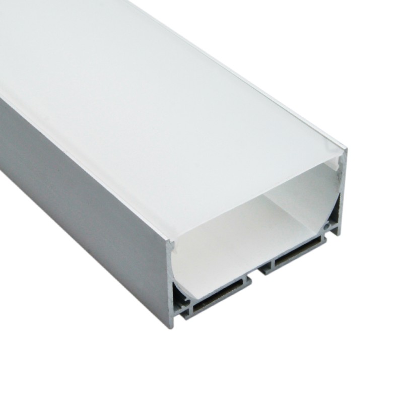 FULLWAT - ECOXG-70S-2.  Perfil de alumínio de superfície anodizado - 2000mm - IP40