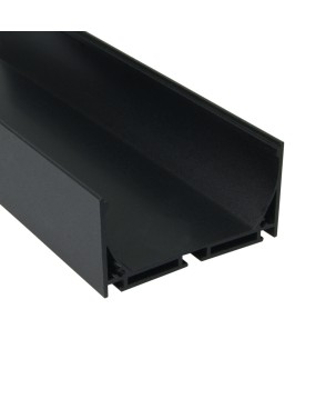 FULLWAT - ECOXG-70S-2-NG. Perfil de aluminio de superficie negro - 2000mm - IP40