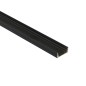 FULLWAT - ECOXG-7S-2-NG. Aluminum profile  for surface mounting. Black.  2000mm