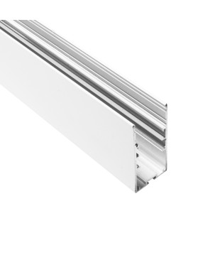FULLWAT - ECOX-LUM1-3-BL-LZO. Aluminum profile  for surface | suspended mounting. White.  3000mm