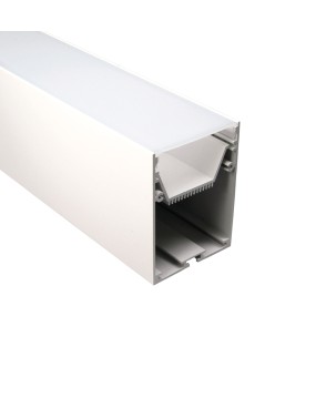 FULLWAT - ECOX-LUM-2-BL. Perfil de aluminio de superficie blanco - 2000mm - IP40