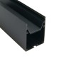FULLWAT - ECOX-LUM-2-NG. Aluminum profile  for surface mounting. Black.  2000mm