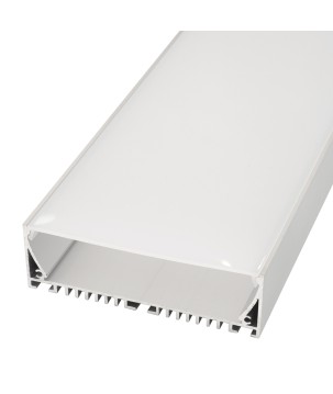 FULLWAT - ECOXM-100S-2D. Aluminum profile  for surface | suspended mounting. Anodized.  2000mm