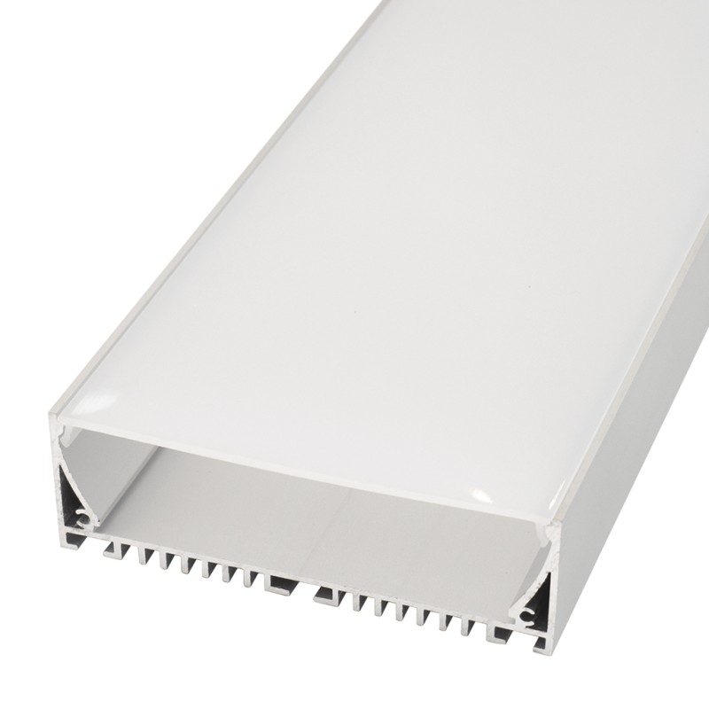 FULLWAT - ECOXM-100S-2D. Aluminum profile  for surface | suspended mounting. Anodized.  2000mm