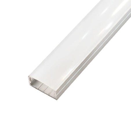FULLWAT - ECOXM-108S-2D. Aluminum profile  for surface mounting. Anodized.  2000mm