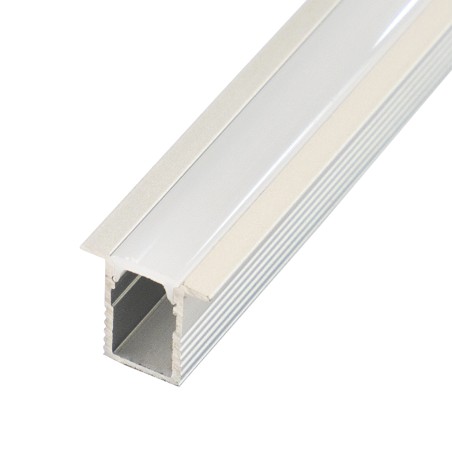 FULLWAT - ECOXM-12E-2D. Aluminum profile  for recessed mounting. Anodized.  2000mm