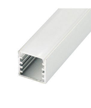 FULLWAT - ECOXM-14S-2D. Aluminum profile  for surface mounting. Anodized.  2000mm