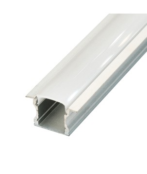 FULLWAT - ECOXM-15E-2D. Perfil de aluminio empotrable anodizado - 2000mm - IP40
