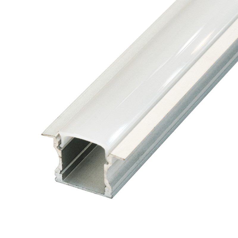 FULLWAT - ECOXM-15E-2D. Aluminum profile  for recessed mounting. Anodized.  2000mm