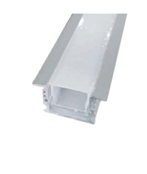 FULLWAT - ECOXM-15EW-2D. Perfil de aluminio empotrable anodizado - 2000mm - IP40