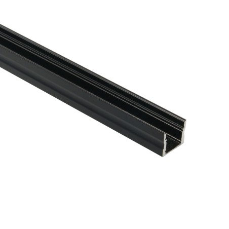 FULLWAT - ECOXM-15S-NG-2D. Aluminum profile  for surface mounting. Black.  2000mm
