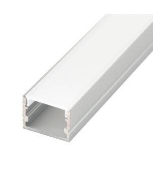 FULLWAT - ECOXM-15SX-2D. Aluminum profile  for surface mounting. Anodized.  2000mm