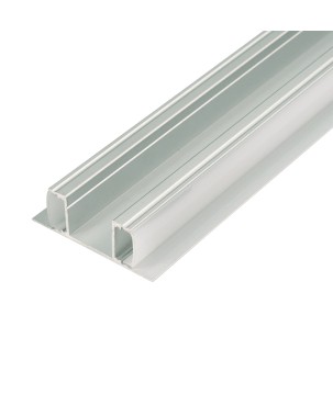 FULLWAT - ECOXM-17X2-2D. Aluminum profile  for for wall mounting. Anodized. with bi-directional lighting shape. 2000mm