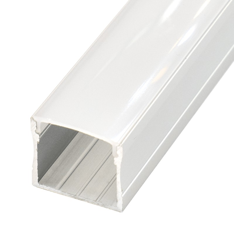 FULLWAT - ECOXM-20AS-2D. Perfil de aluminio de superficie anodizado - 2000mm - IP40