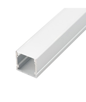 FULLWAT - ECOXM-20BS-2D. Aluminum profile  for surface mounting. Anodized.  2000mm