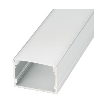 FULLWAT - ECOXM-20DS-2D. Perfil de aluminio de superficie anodizado - 2000mm - IP40