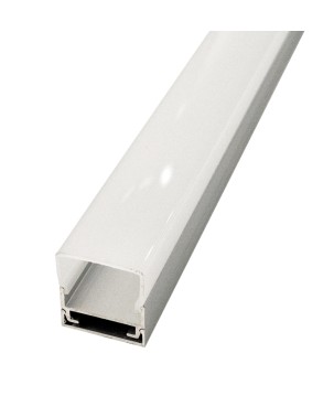 FULLWAT - ECOXM-20S-2D. Aluminum profile  for surface | suspended mounting. Anodized.  2000mm