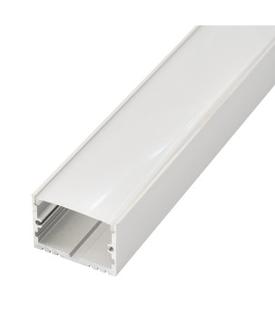 FULLWAT - ECOXM-25S-2D. Aluminum profile  for surface mounting. Anodized.  2000mm