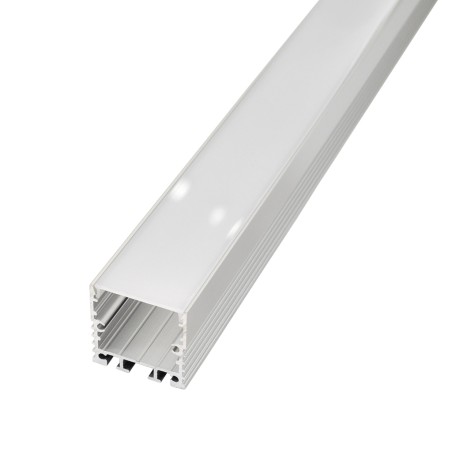 FULLWAT - ECOXM-30S-2D. Aluminum profile  for surface | suspended mounting. Anodized.  2000mm