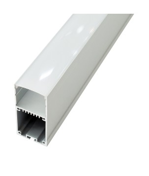 FULLWAT - ECOXM-35X2-2D. Aluminum profile  for suspended mounting. Anodized.  2000mm