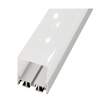 FULLWAT - ECOXM-36-2D. Aluminum profile  for surface | suspended mounting. Anodized.  2000mm