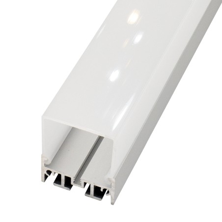 FULLWAT - ECOXM-36-2D. Aluminum profile  for surface | suspended mounting. Anodized.  2000mm