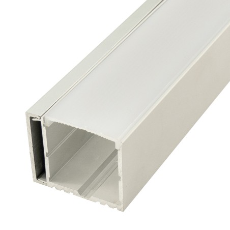 FULLWAT - ECOXM-42AS-2D. Perfil de aluminio de superficie | suspendido anodizado - 2000mm - IP40