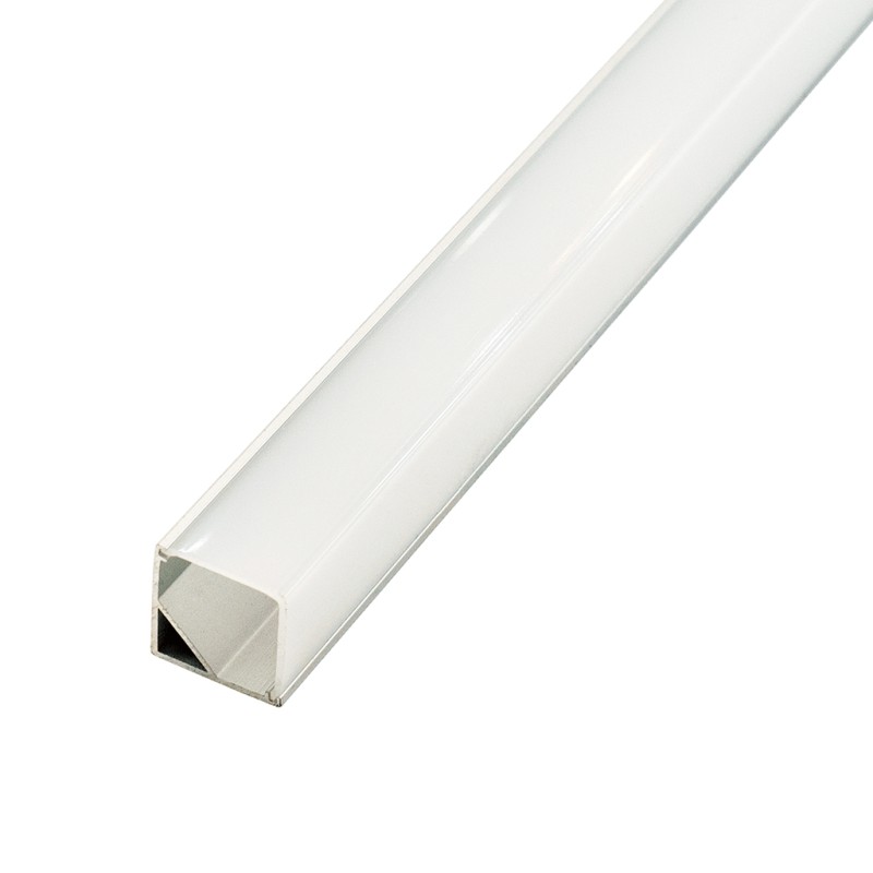 FULLWAT - ECOXM-45A-2D. Aluminum profile  for corner mounting. Anodized.  2000mm