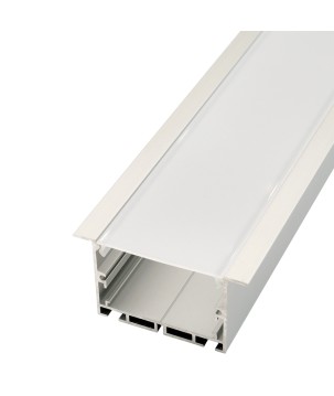 FULLWAT - ECOXM-50E-2D. Aluminum profile  for recessed mounting. Anodized.  2000mm