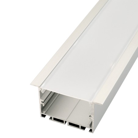 FULLWAT - ECOXM-50E-2D. Aluminum profile  for recessed mounting. Anodized.  2000mm