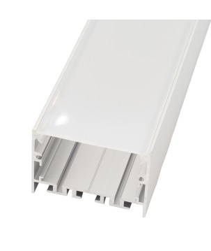 FULLWAT - ECOXM-50S-2D. Perfil de aluminio de superficie | suspendido anodizado - 2000mm - IP40