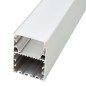 FULLWAT - ECOXM-50X2S-2D. Aluminum profile  for suspended mounting. Anodized.  2000mm