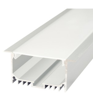 FULLWAT - ECOXM-55E-2D. Aluminum profile  for recessed mounting. Anodized.  2000mm