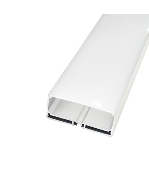 FULLWAT - ECOXM-55S-2D. Perfil de aluminio de superficie | suspendido anodizado - 2000mm - IP40