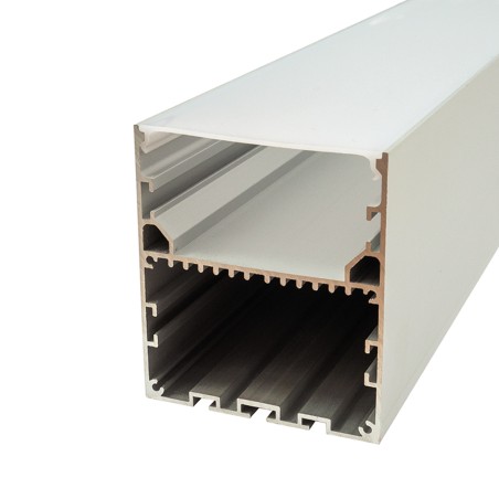 FULLWAT - ECOXM-70S2-2D. Aluminum profile  for suspended mounting. Anodized.  2000mm