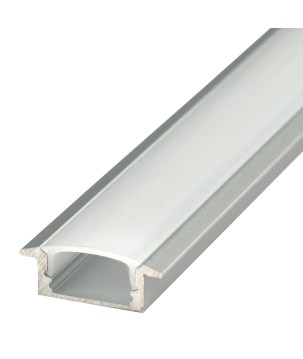FULLWAT - ECOXM-7E-2D. Perfil de aluminio empotrable anodizado - 2000mm - IP40