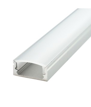 FULLWAT - ECOXM-7S-2D. Perfil de aluminio de superficie anodizado - 2000mm - IP40