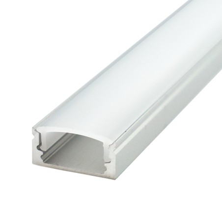 FULLWAT - ECOXM-7S-2D. Aluminum profile  for surface mounting. Anodized.  2000mm