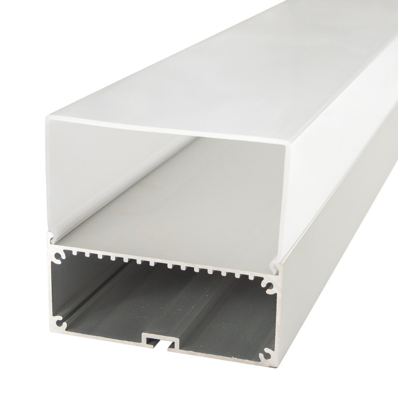  FULLWAT - ECOXM-80S-2D. Profilo in alluminio di  superficie | sospeso   anodizzato  2000mm