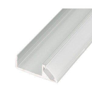 FULLWAT - ECOXM-BLD-2D. Aluminum profile  for for furniture mounting. Anodized. for shelves shape. 2000mm