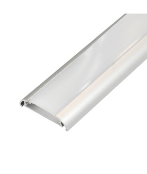FULLWAT - ECOXM-FLAT1-2D. Aluminum profile  for surface mounting. Anodized.  2000mm