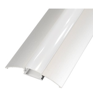 FULLWAT - ECOXM-FLAT2-2D. Aluminum profile  for surface mounting. Anodized.  2000mm