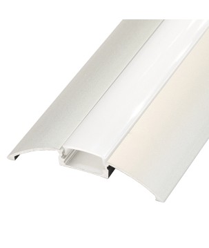 FULLWAT - ECOXM-FLAT3-2D. Aluminum profile  for surface mounting. Anodized.  2000mm