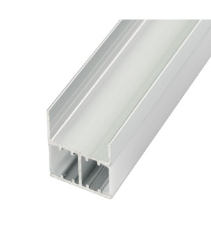  FULLWAT - ECOXM-H2-2D. Profilo in alluminio di  per i mobili   anodizzato   stile con illuminazione bidirezionale.  2000mm