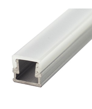 FULLWAT - ECOXM-MINI2-2D. Aluminum profile  for surface mounting. Anodized.  2000mm