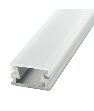 FULLWAT - ECOXM-MINI4-2D. Aluminum profile  for surface mounting. Anodized.  2000mm