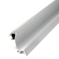 FULLWAT - ECOXM-PD-2D. Aluminum profile  for surface mounting. Anodized. for skirting board shape. 2000mm